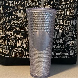 Starbucks Studded Platinum/Silver Studded Cup